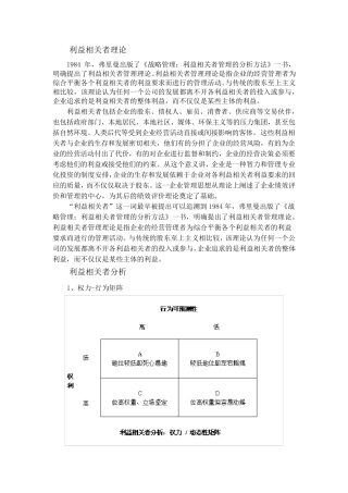 利益相关者理论