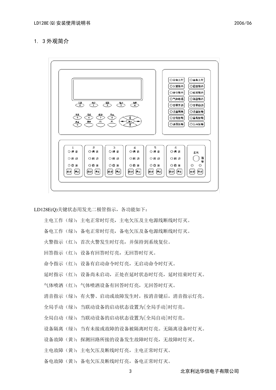 利达128EQ主机使用说明书_第3页