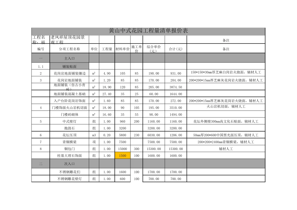 别墅园林预算2_第1页
