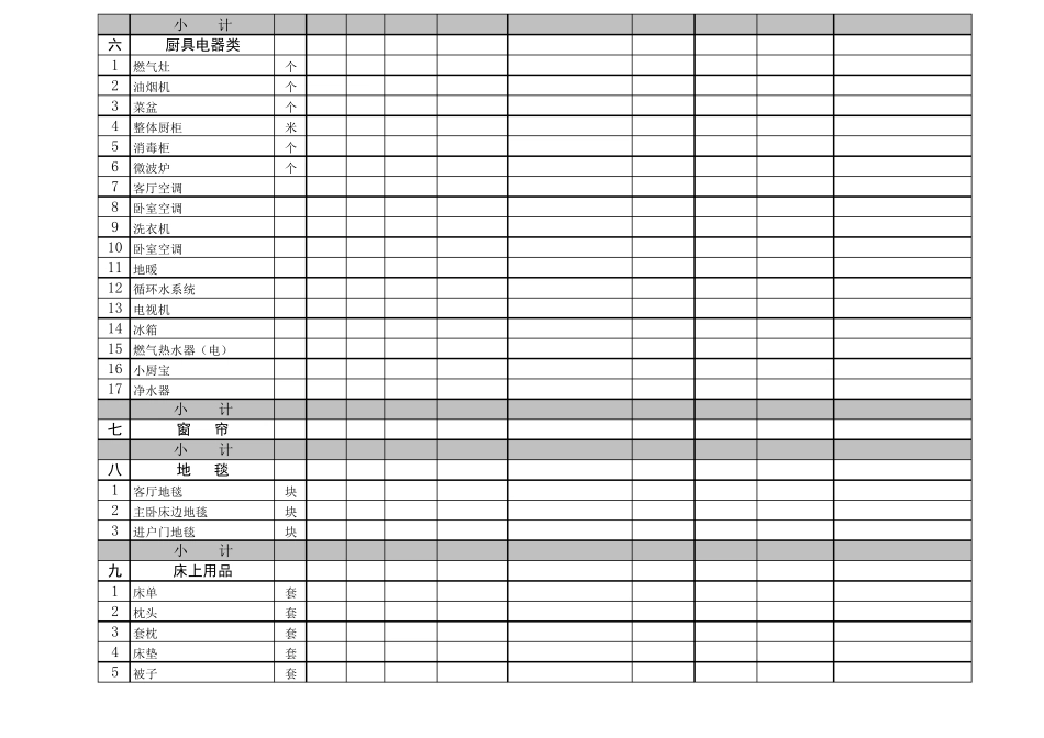 别墅装修主材清单_第3页