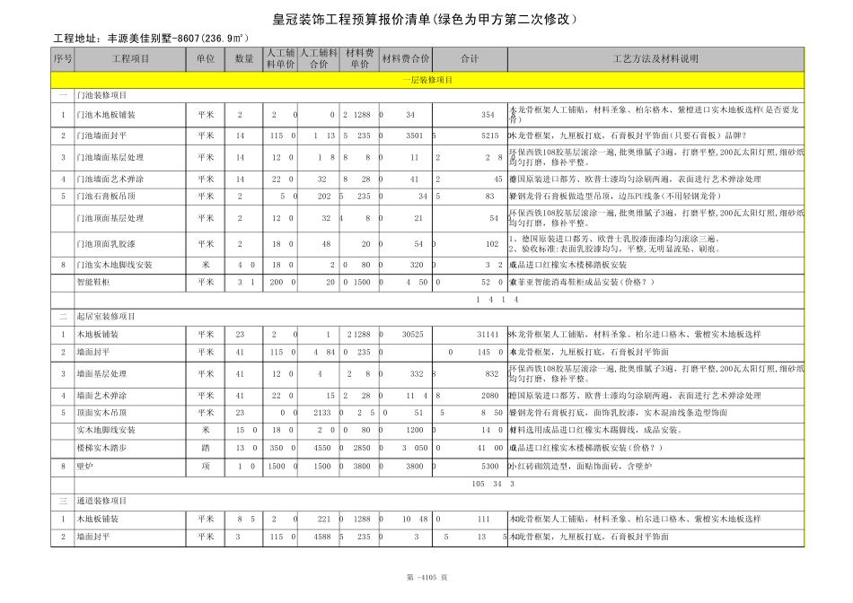 别墅装修报价范本_第1页