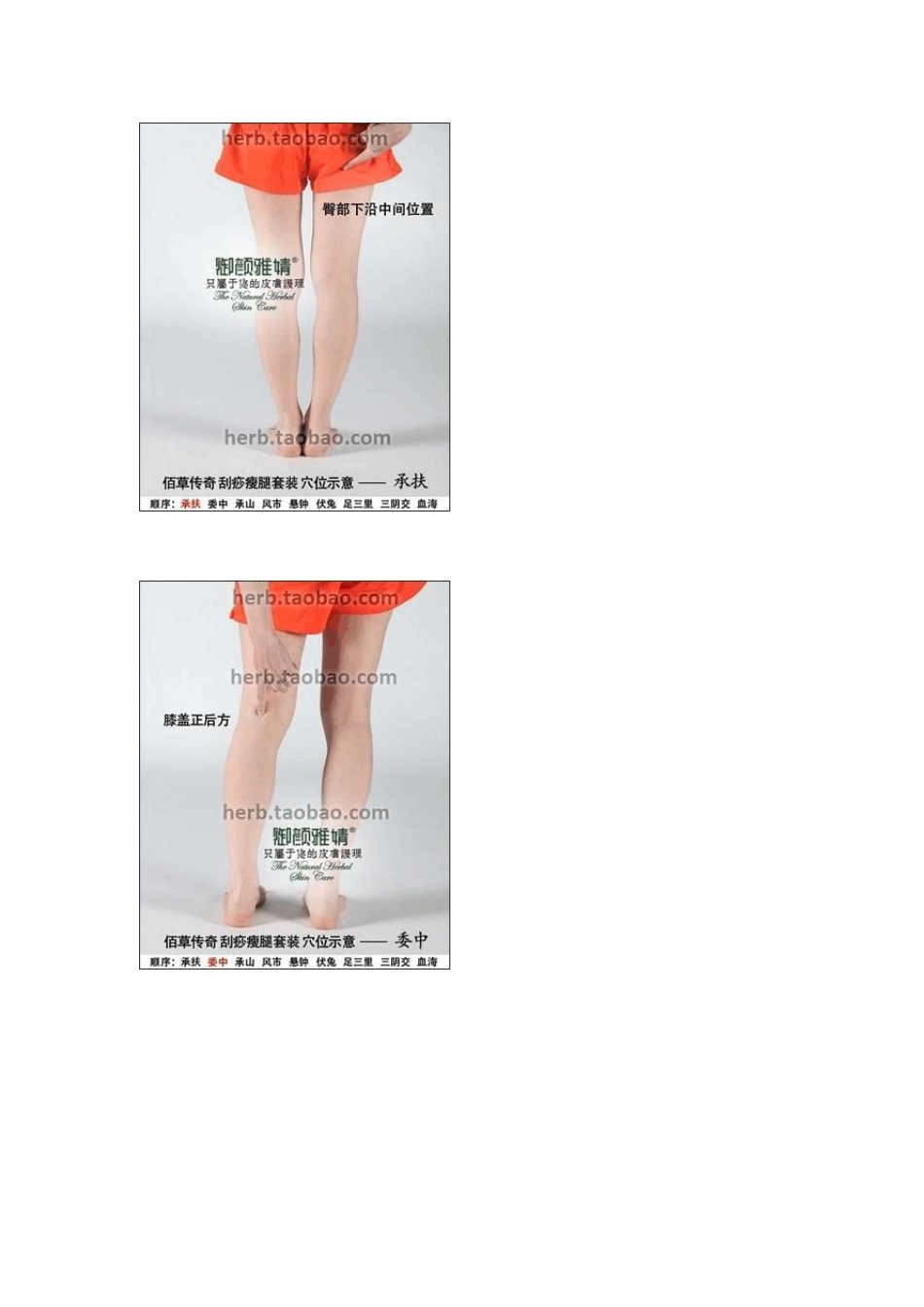 刮痧瘦腿法具体穴位操作图解_第2页