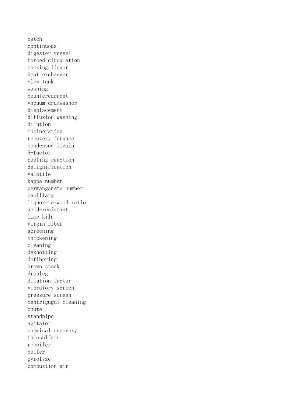 制浆造纸专业词汇_第3页