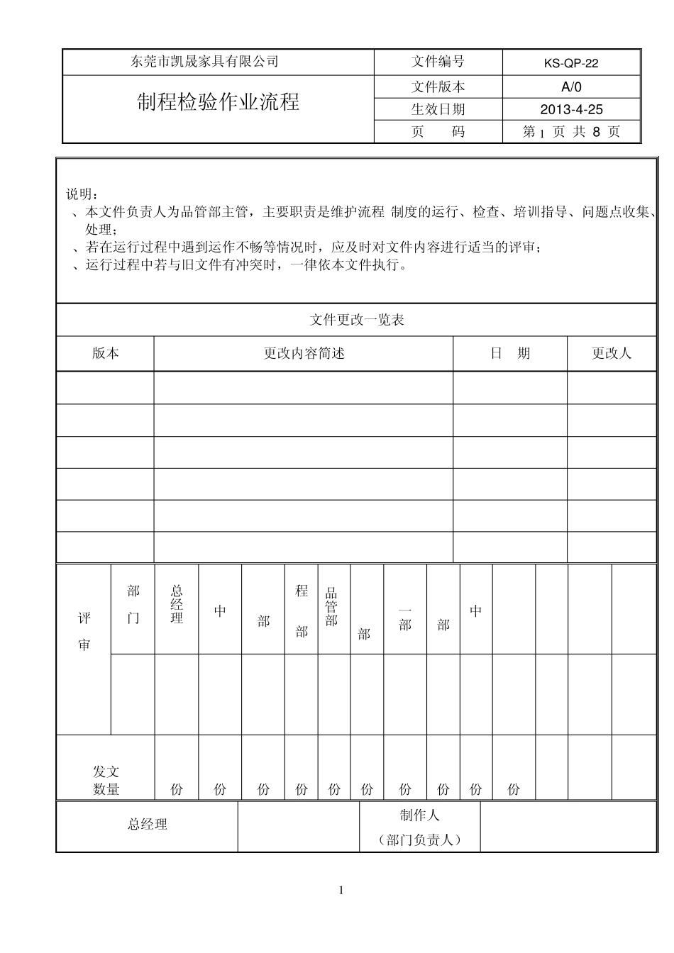 制程检验作业流程及不合格品处理流程流程_第1页