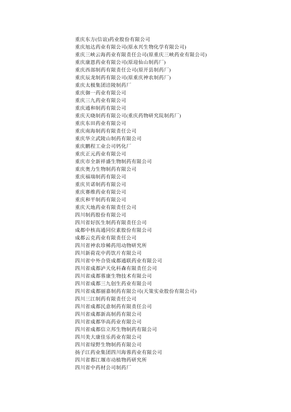 制药企业大全_第3页