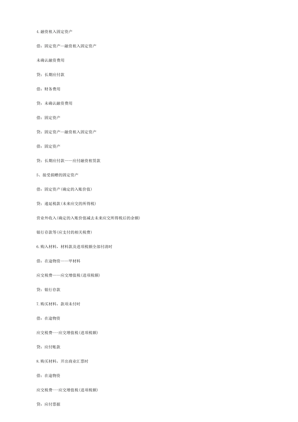 制造业企业会计分录汇总_第3页