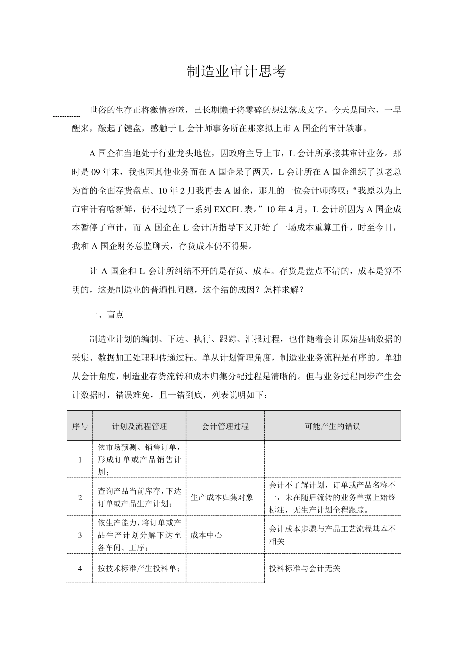 制造业审计思考_第1页