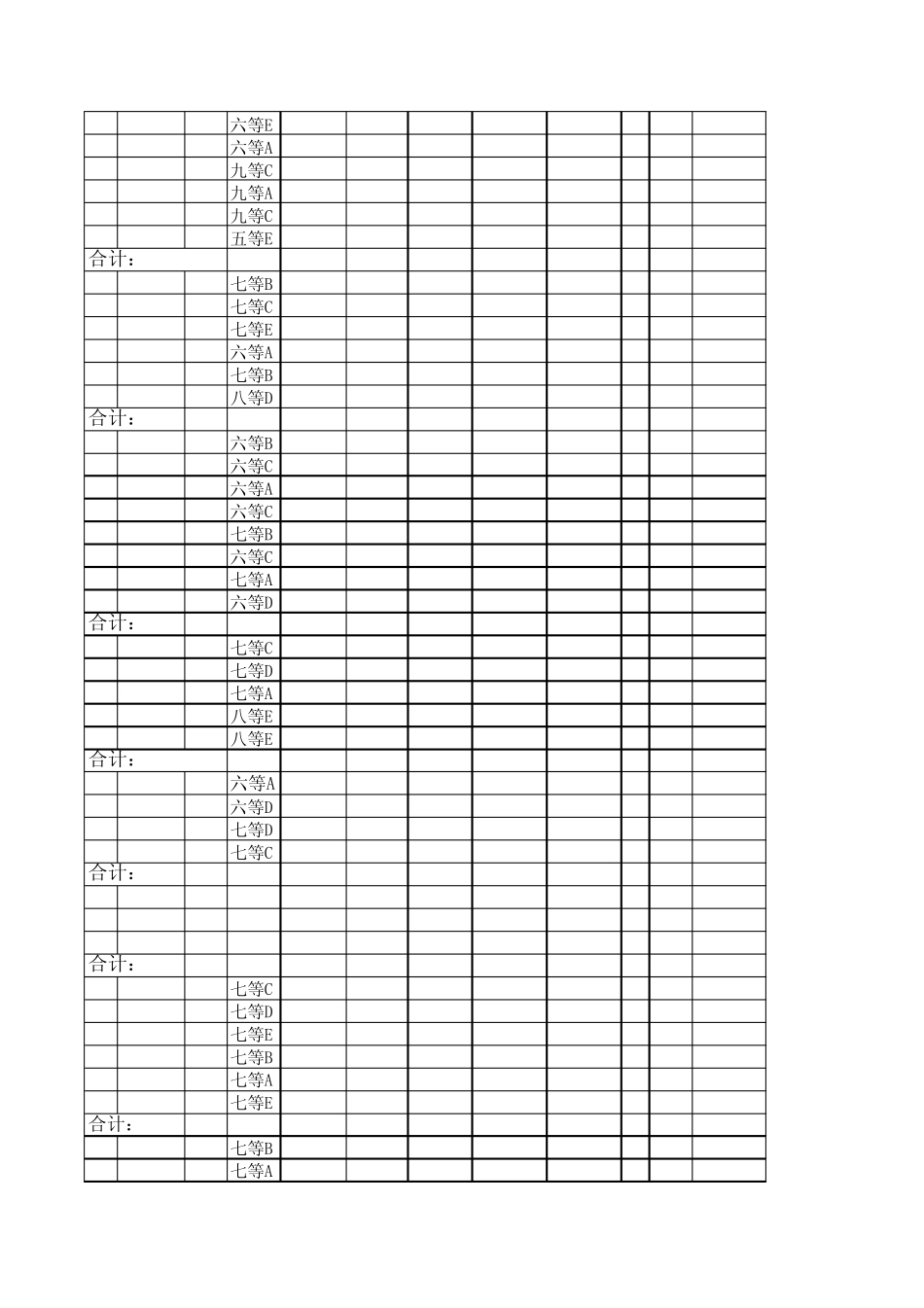 制造企业员工工资表范本_第2页