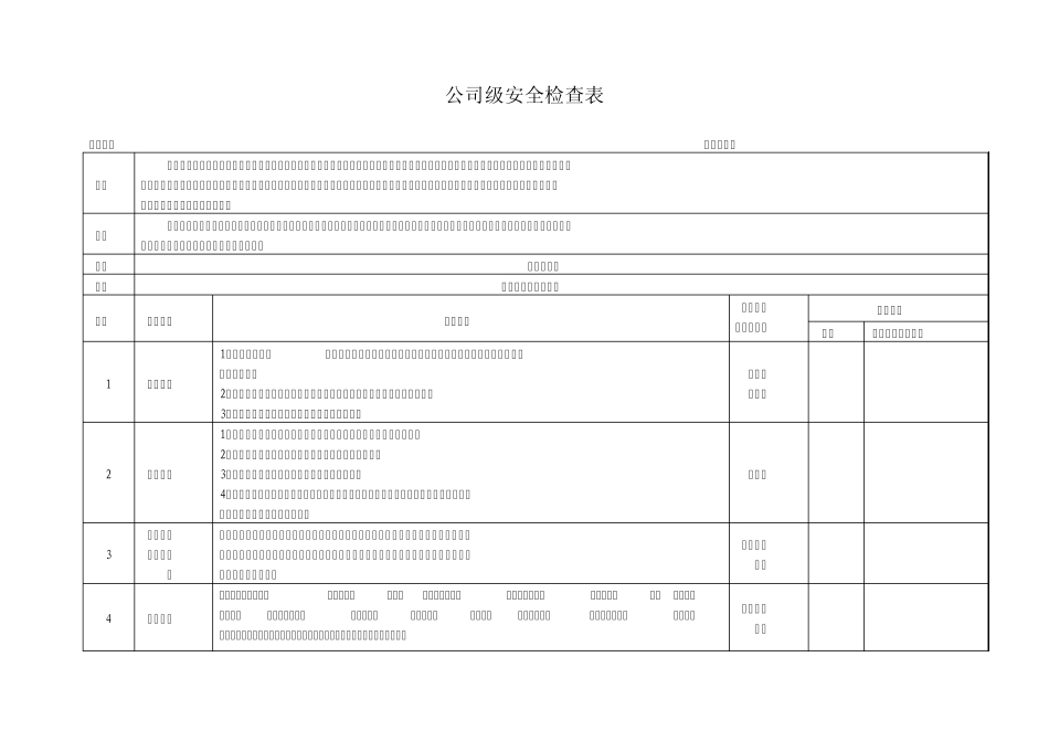 制造企业安全检查表模板_第3页