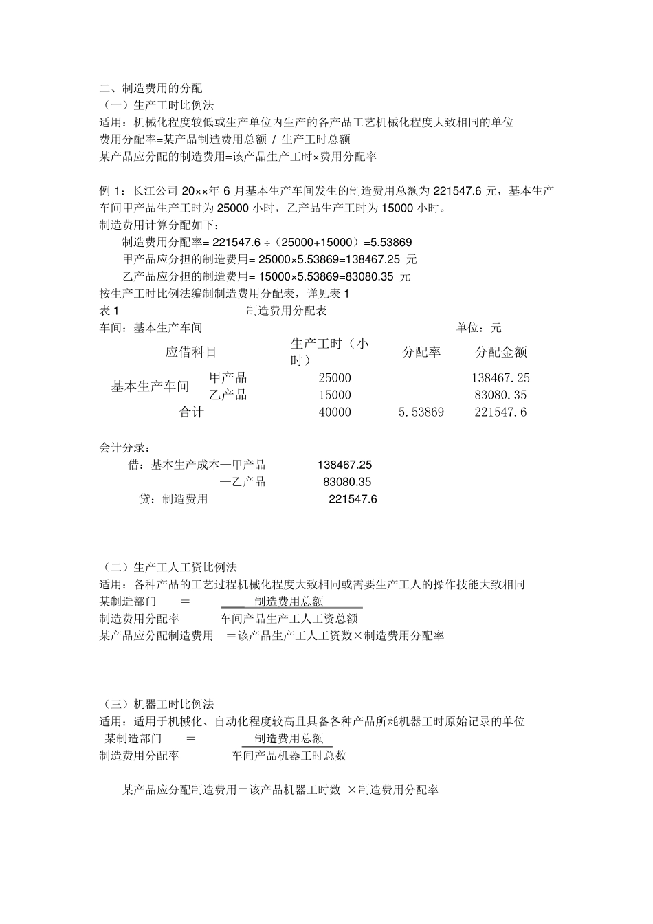 制造费用分配、公式_第2页