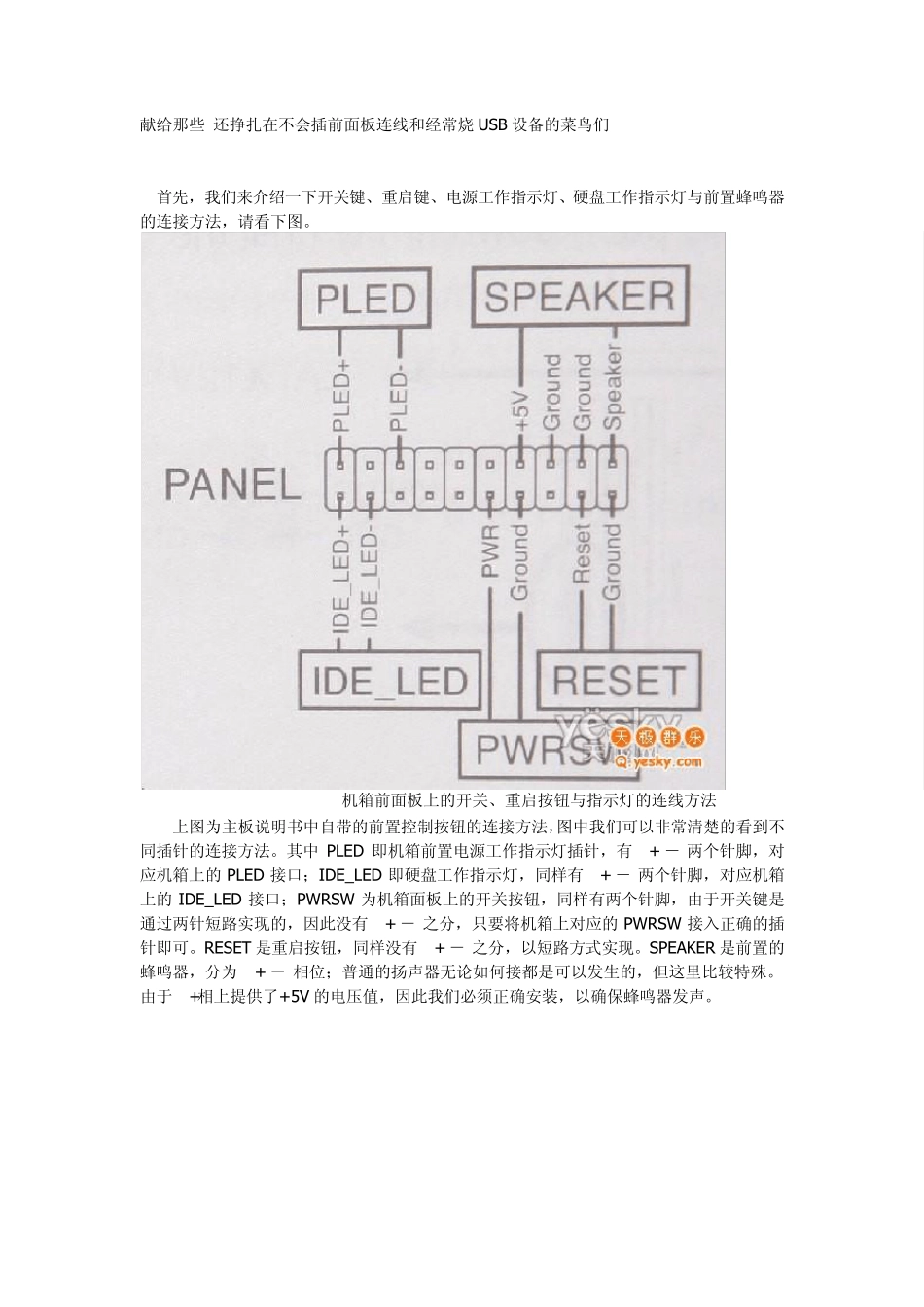 前面板插针安装图解_第1页