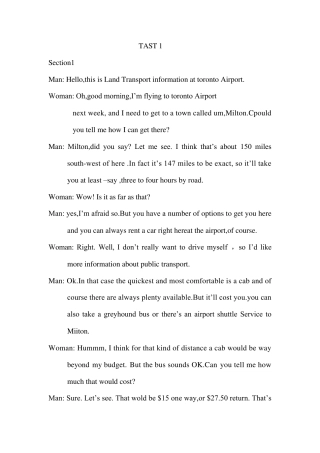 剑桥7听力材料word文本TEST1