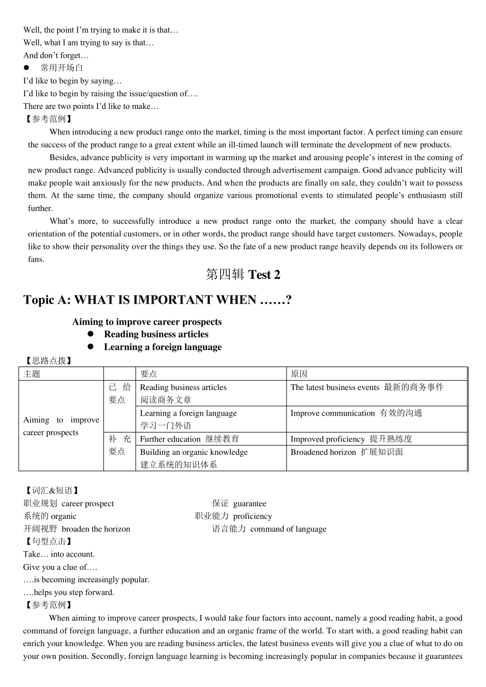 剑桥BEC真题中级第四辑口语解析(Part2MiniPresentation_第3页