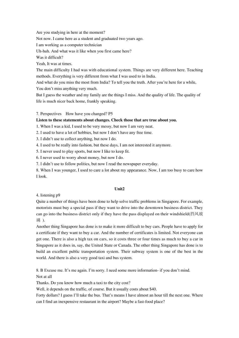 剑桥国际英语教程book2教师用盘classaudioscripts_第3页