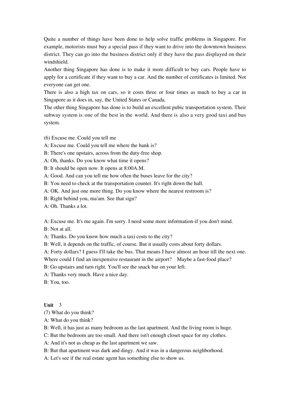 剑桥英语中级班听力脚本(剑桥二)_第3页