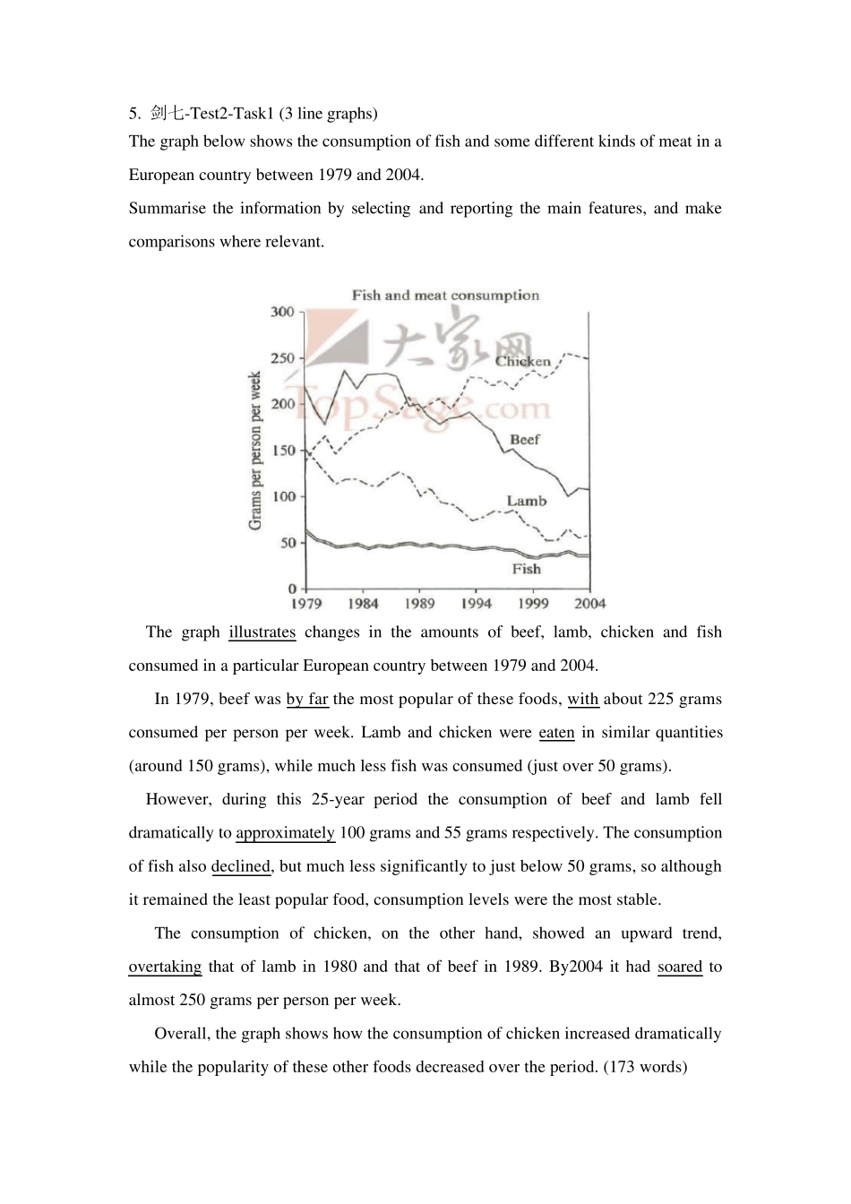 剑桥雅思13amp;57考官范文WritingTask1_第1页