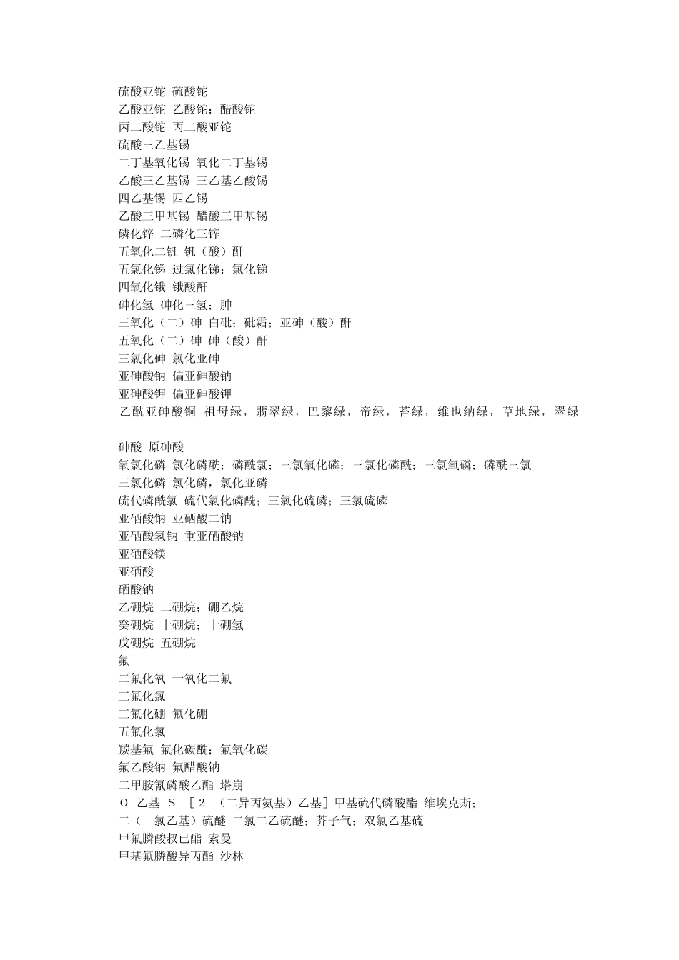 剧毒化学品目录(复杂,慎入)_第2页