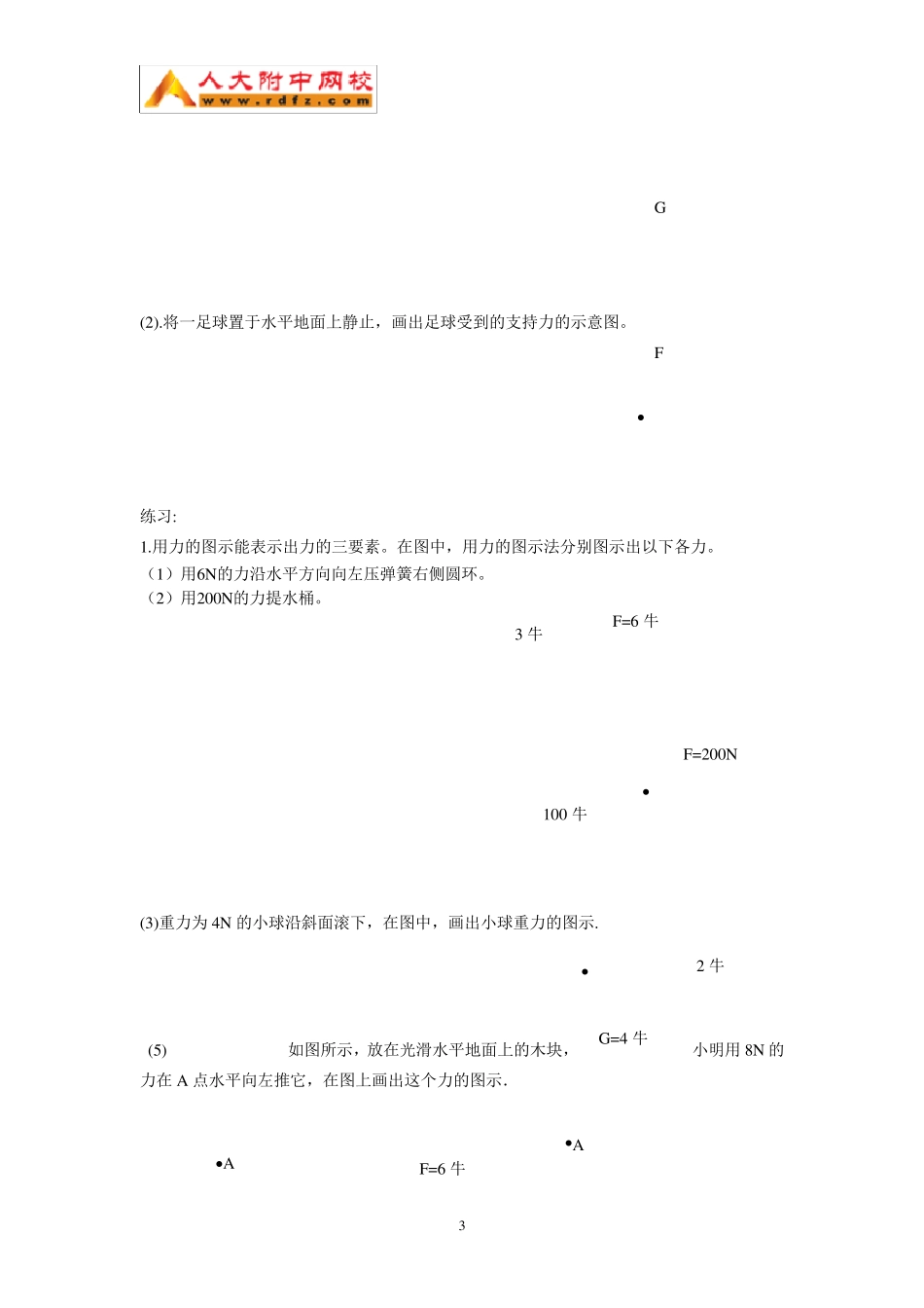 力、力的图示和示意图_第3页