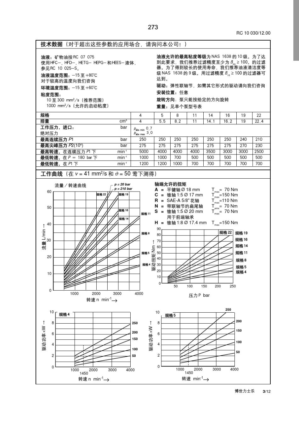 力士乐G2、4X型齿轮泵样本_第3页