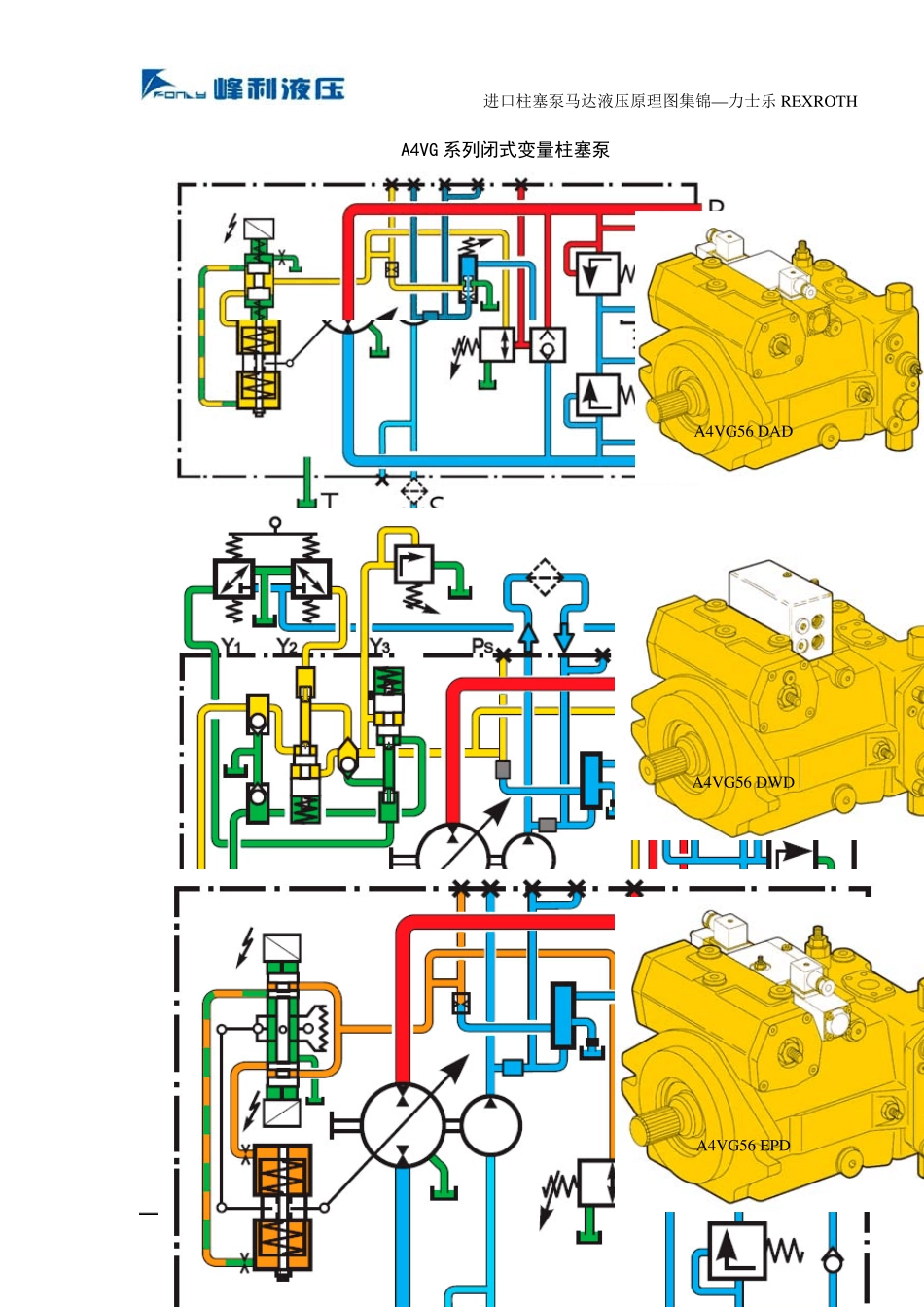 力士乐REXROTH液压柱塞泵马达液压原理图力士乐产品REXROTHBOSCH_第3页