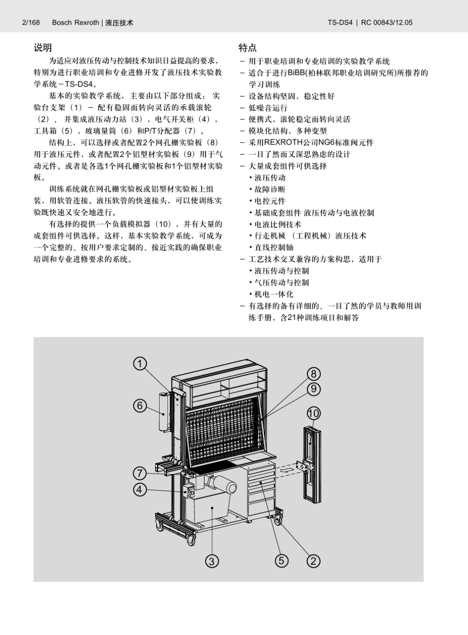 力士乐液压技术教学培训系统TSDS4手册_第2页