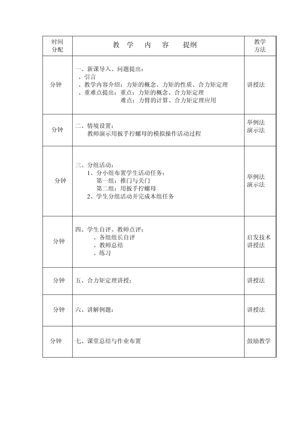 力矩的概念及计算_第2页