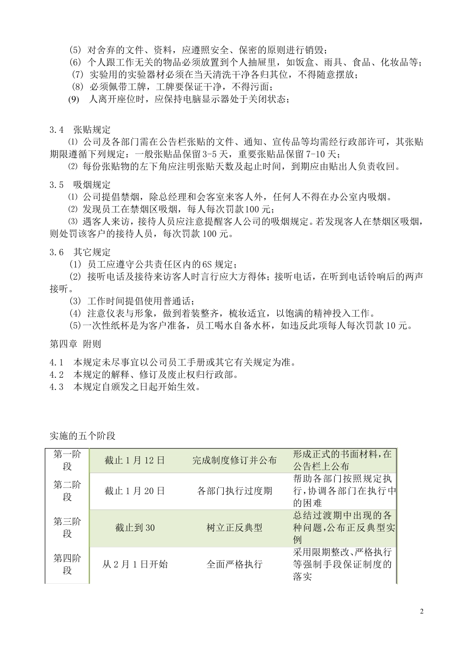 办公室6S管理制度(最终版)_第2页