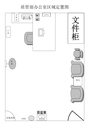 办公室定置图(参考范本)