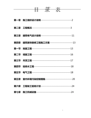 办公室室内装饰工程技术标002