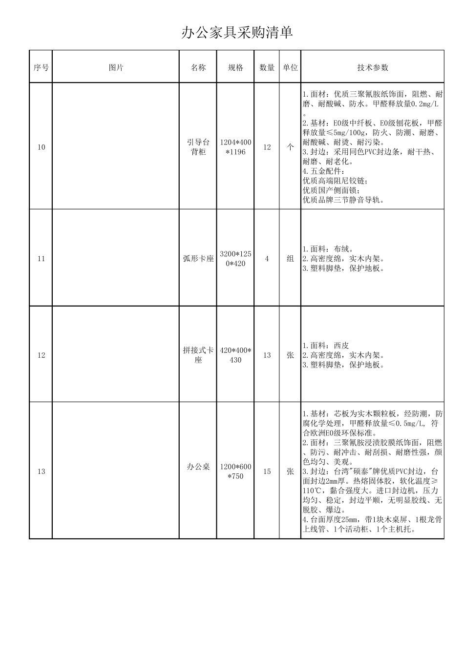 办公家具采购清单_第3页
