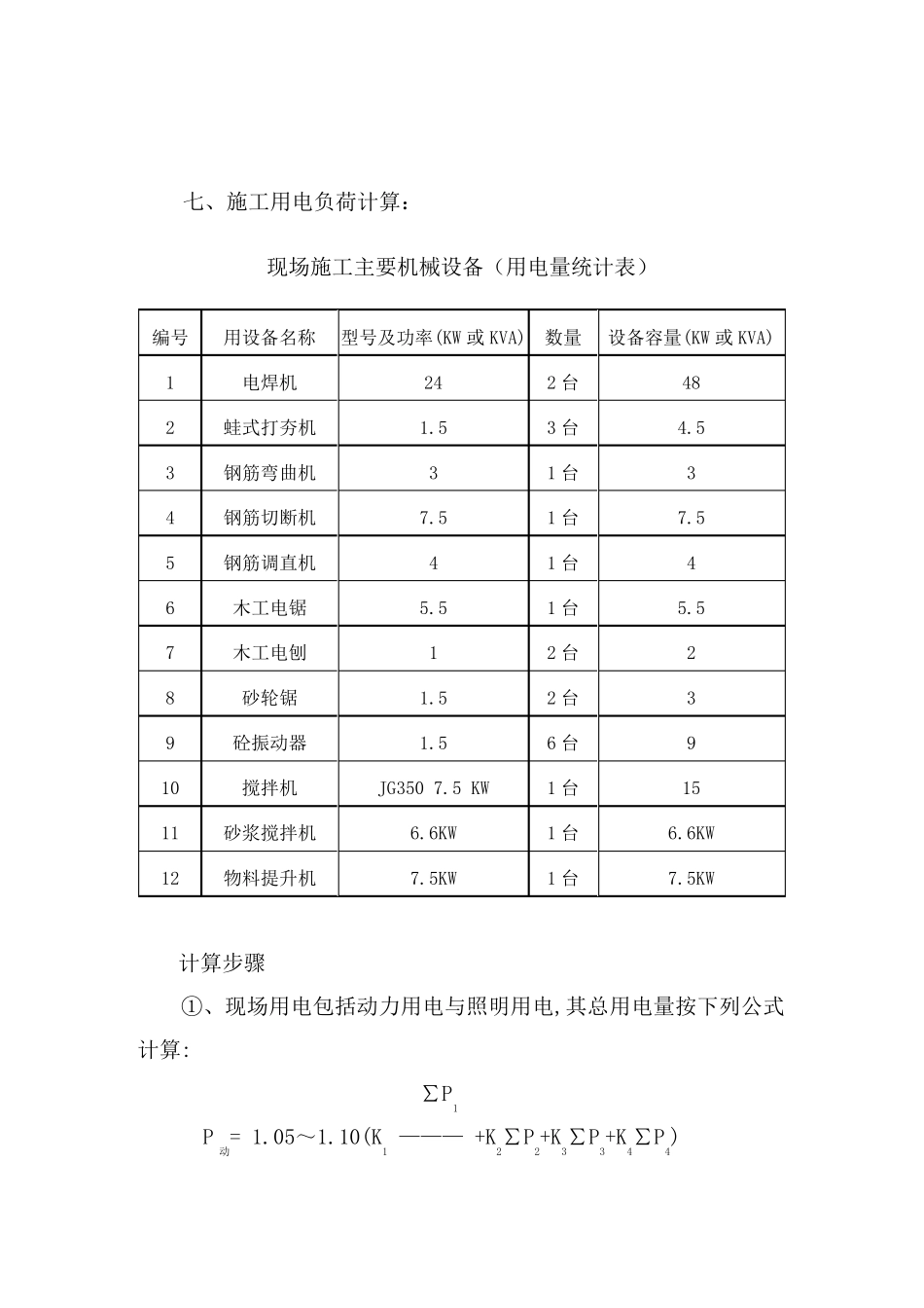 办公楼临时用电方案_第3页