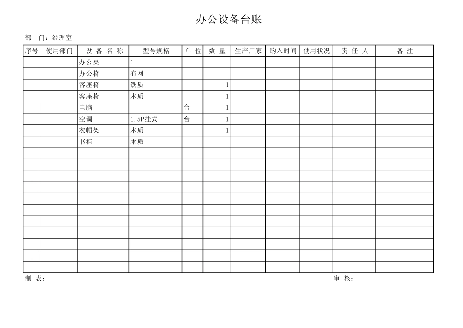 办公设备台账1_第2页