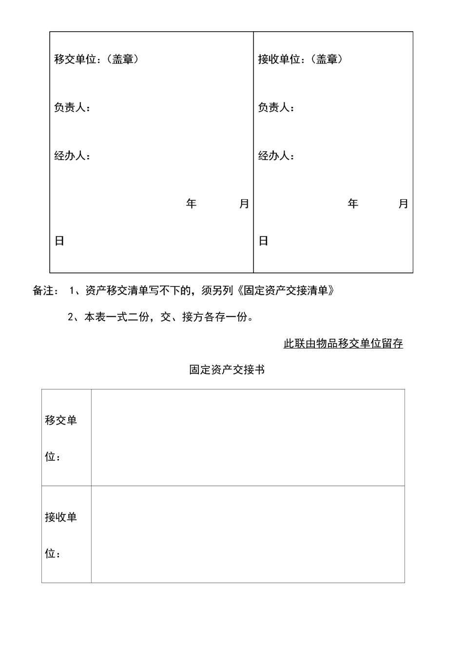 固定资产交接方案_第2页