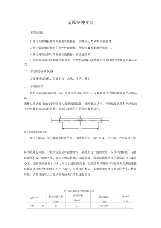 金属拉伸实验