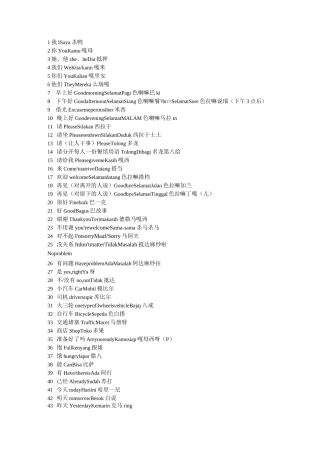 实用印尼语大全