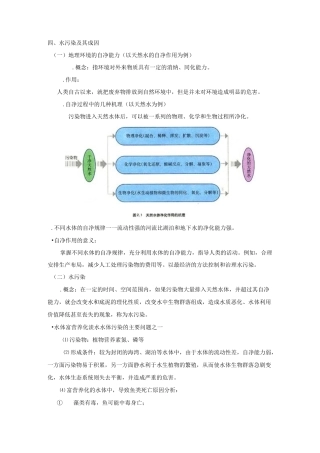 四、水污染及其成因