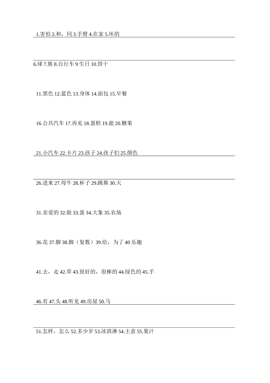 沪教牛津三下单词默写_第1页