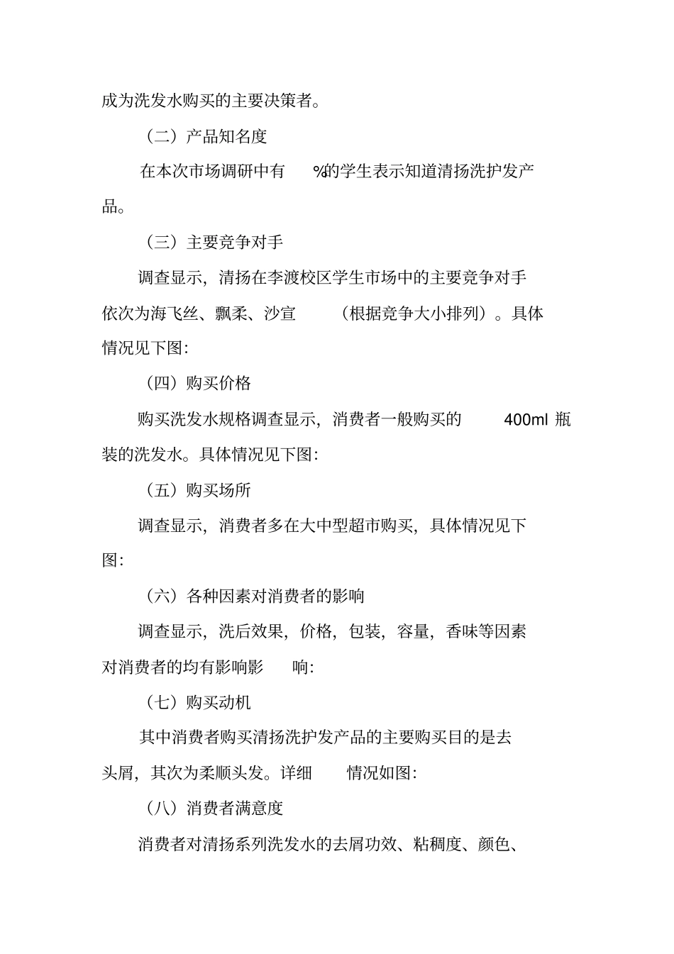 清扬洗发水调查报告范文_第3页