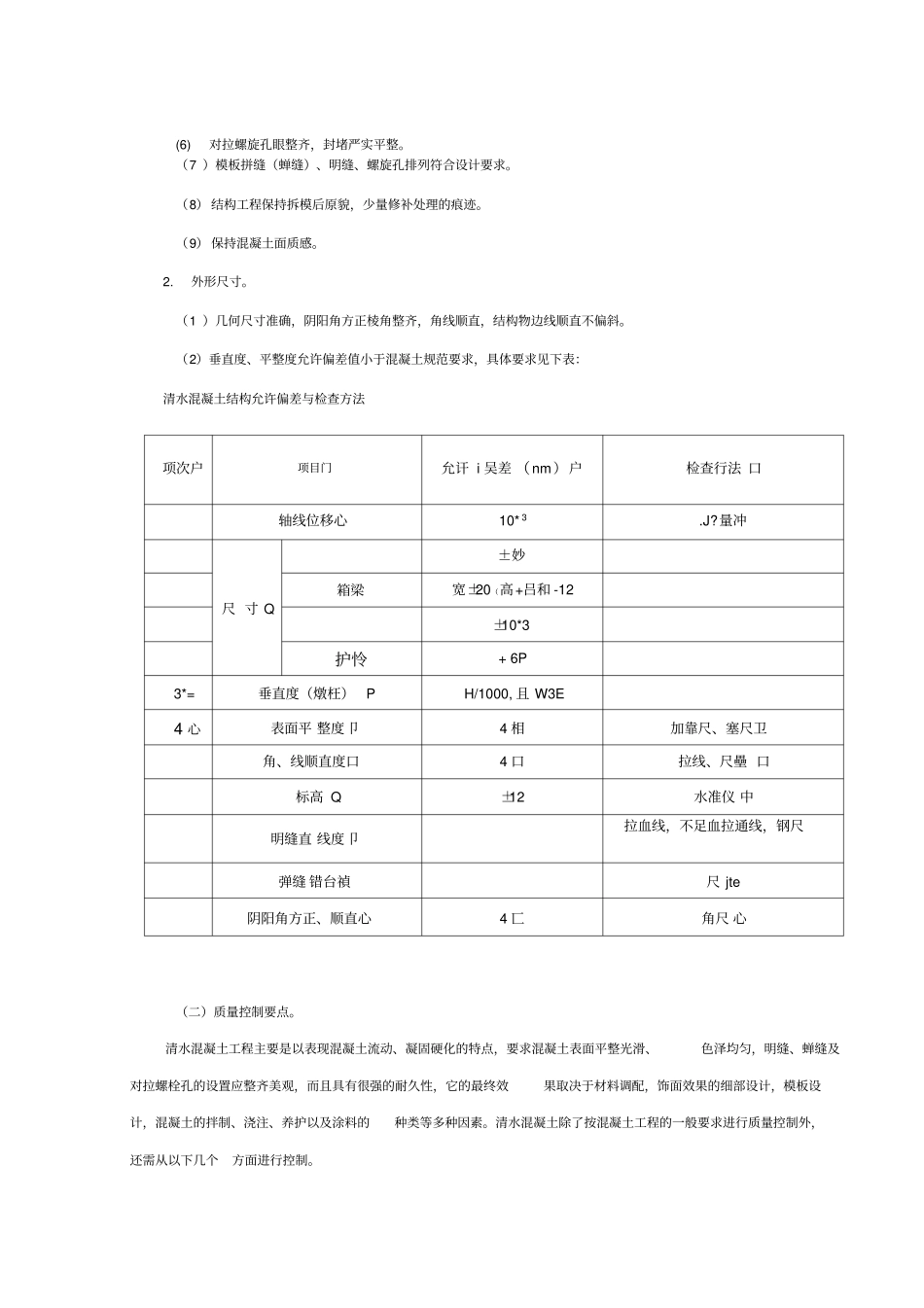 清水混凝土施工方案_第2页