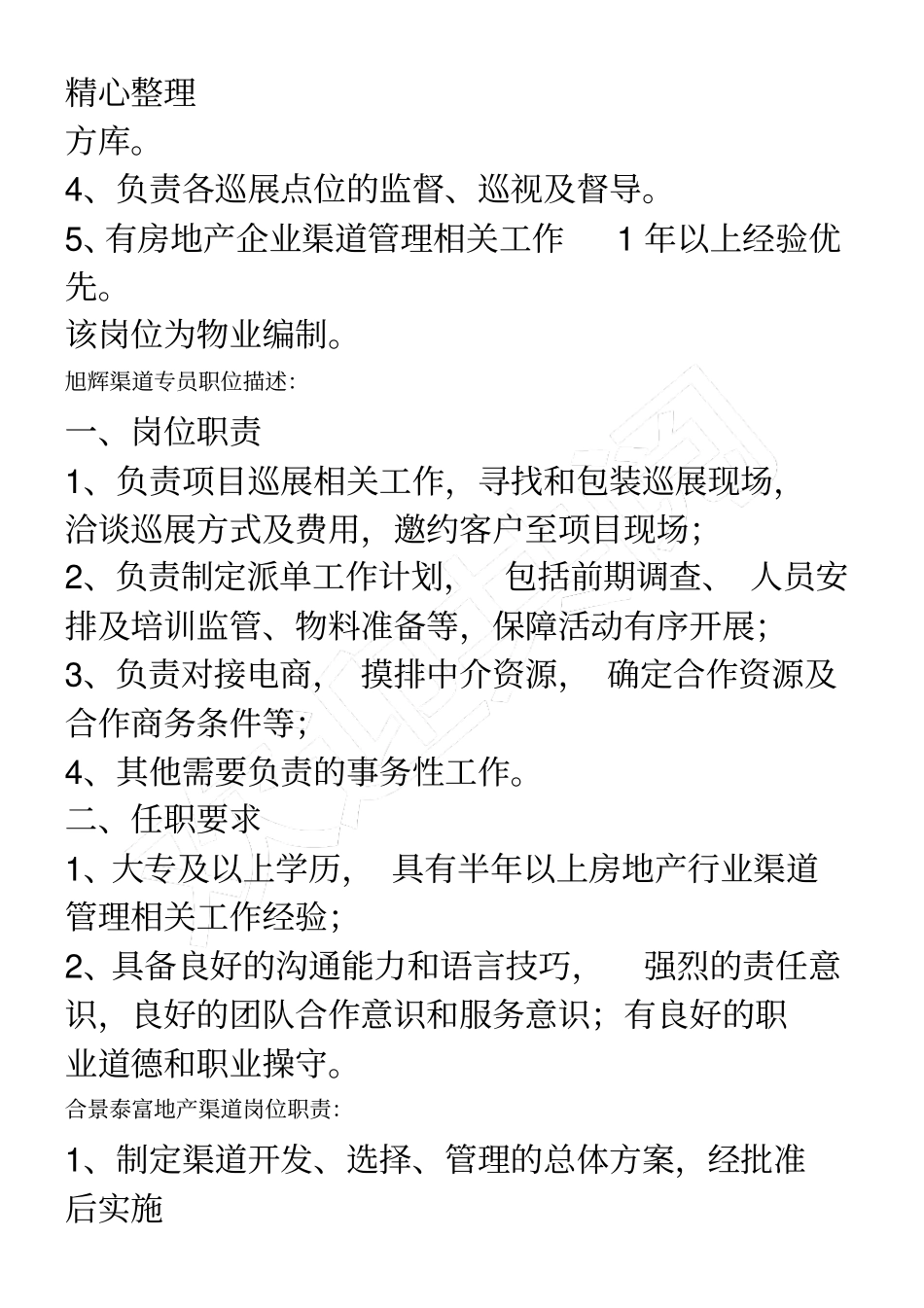 渠道专员岗位要求_第2页