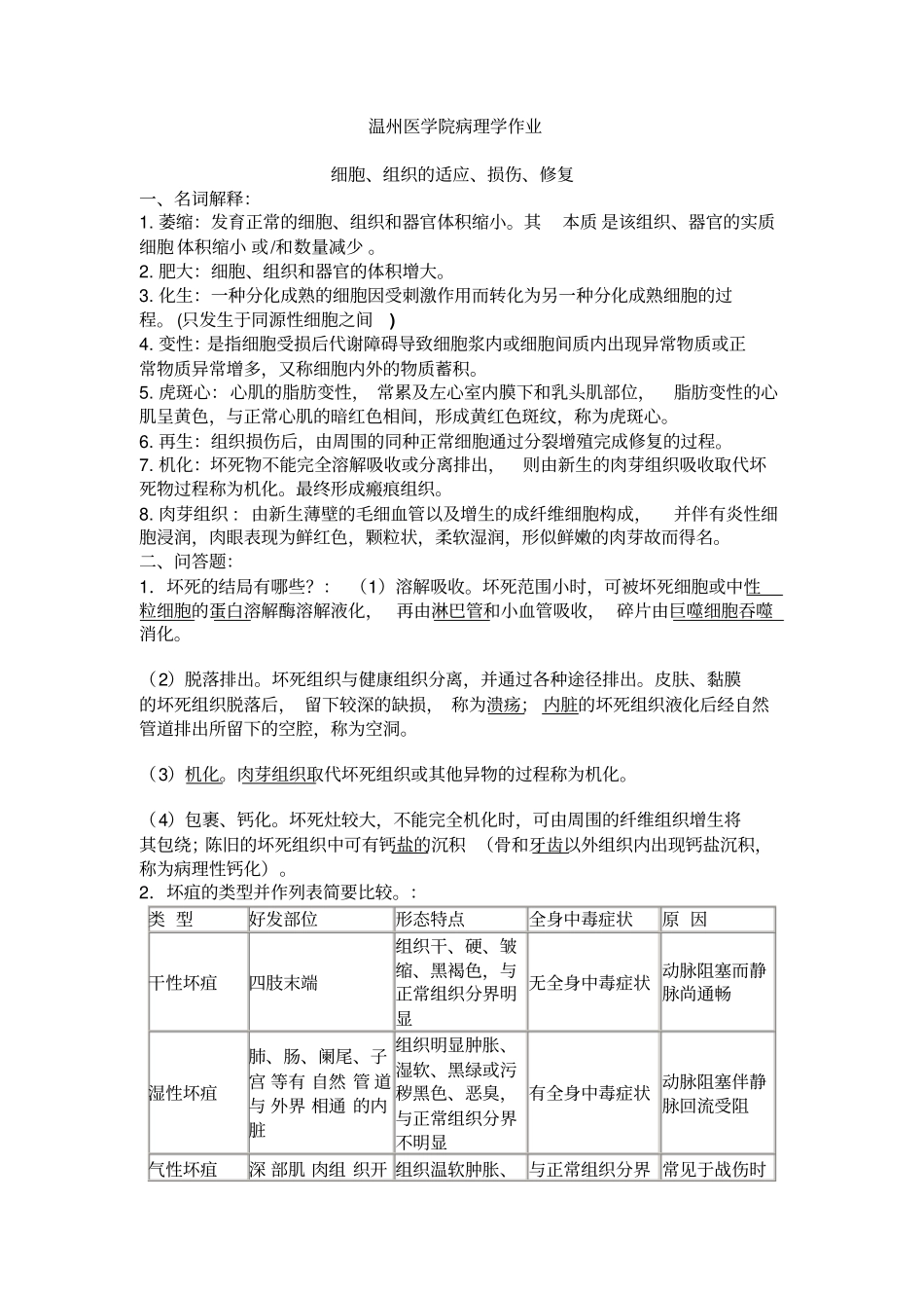 温州医学院病理学作业剖析_第1页
