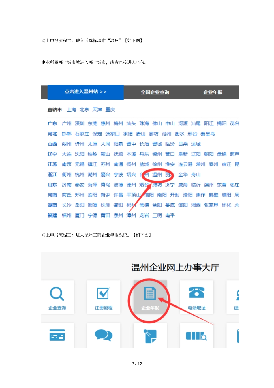 温州营业执照检网上申报操作流程_第2页