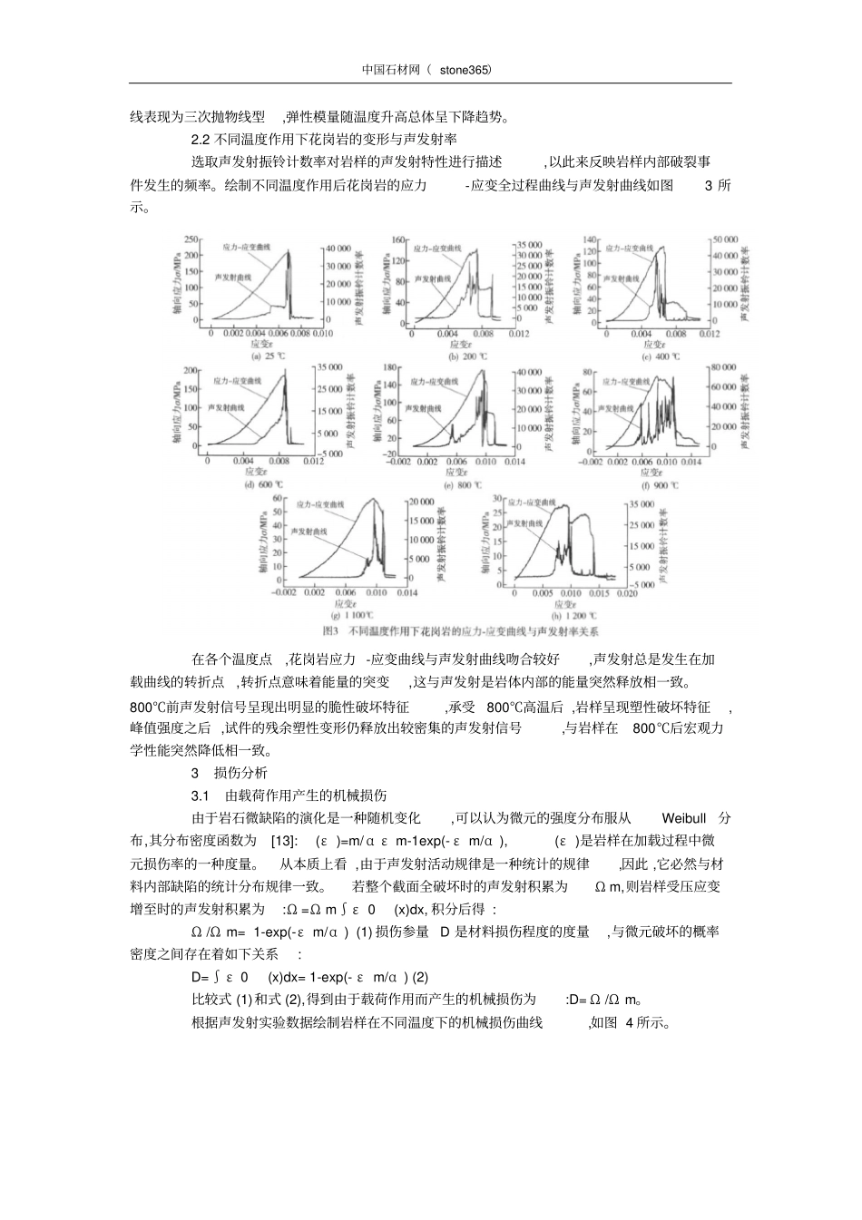 温度作用下花岗岩断裂行为损伤力学分析_第2页