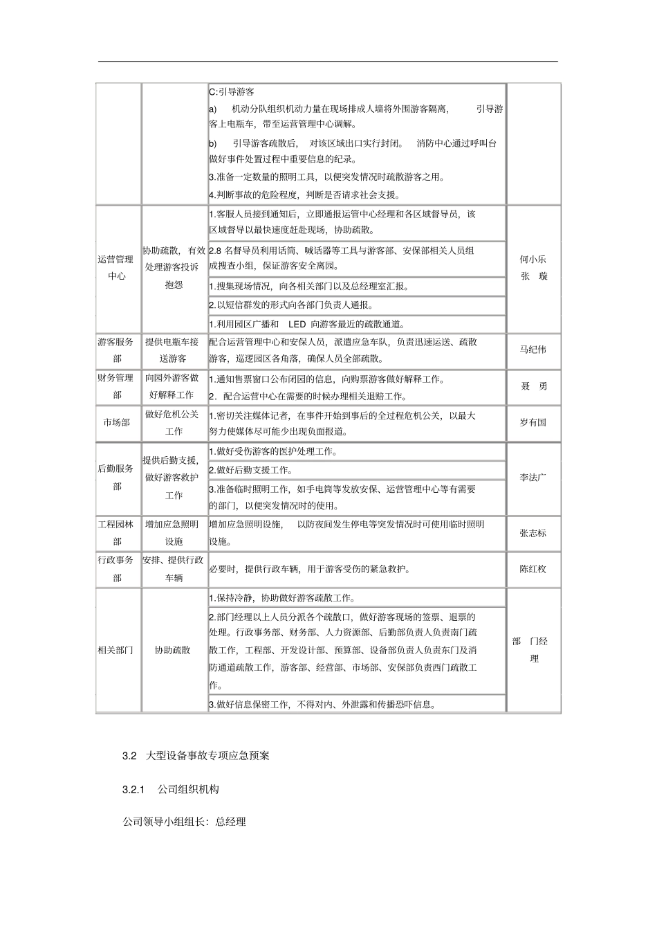 游乐园安全事故应急预案_第3页