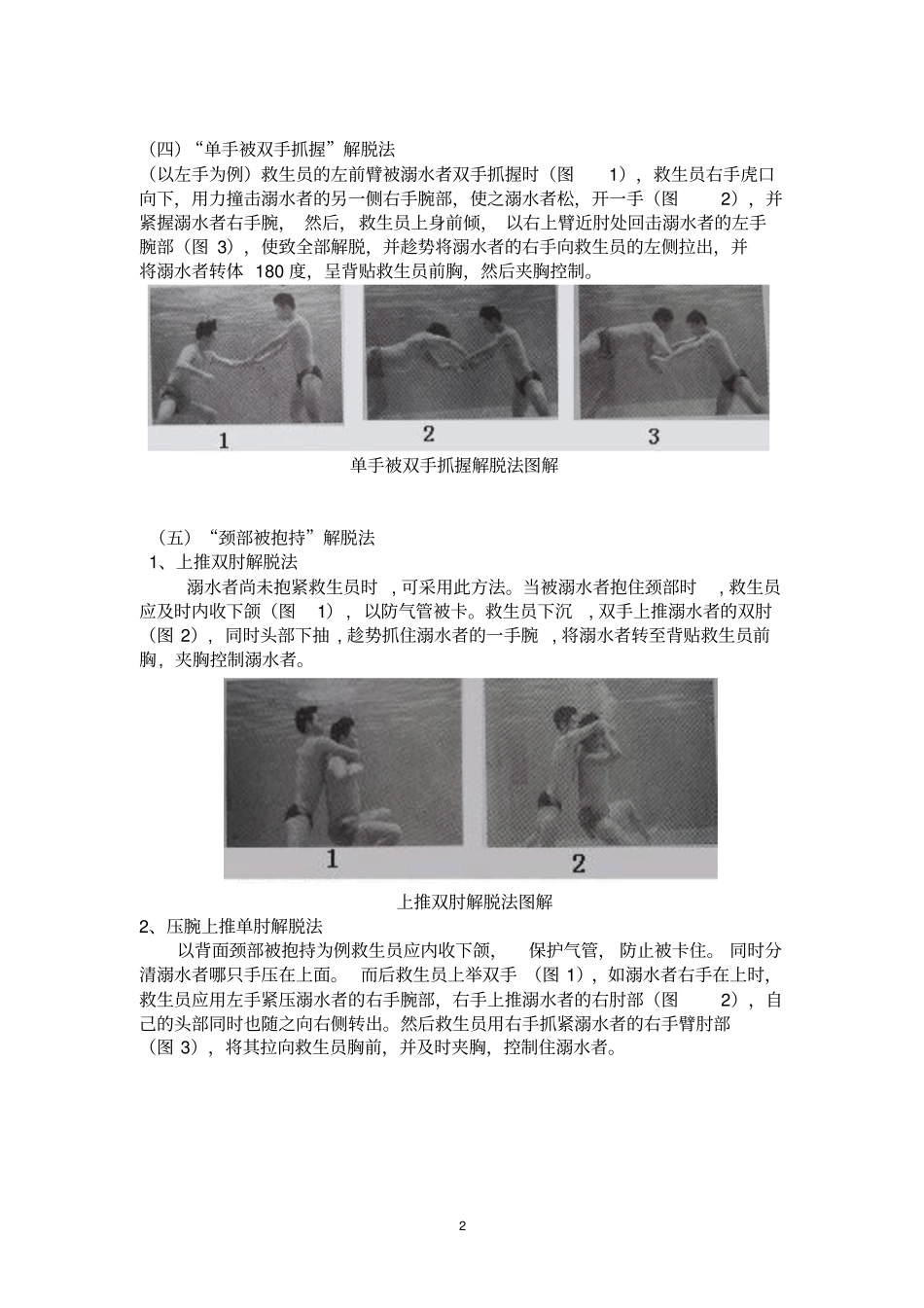 游泳救生员解脱技术详解2011_第2页