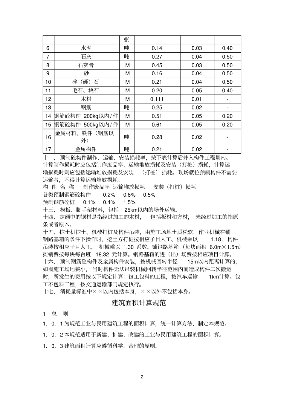 湖南06建筑工程定额_第2页
