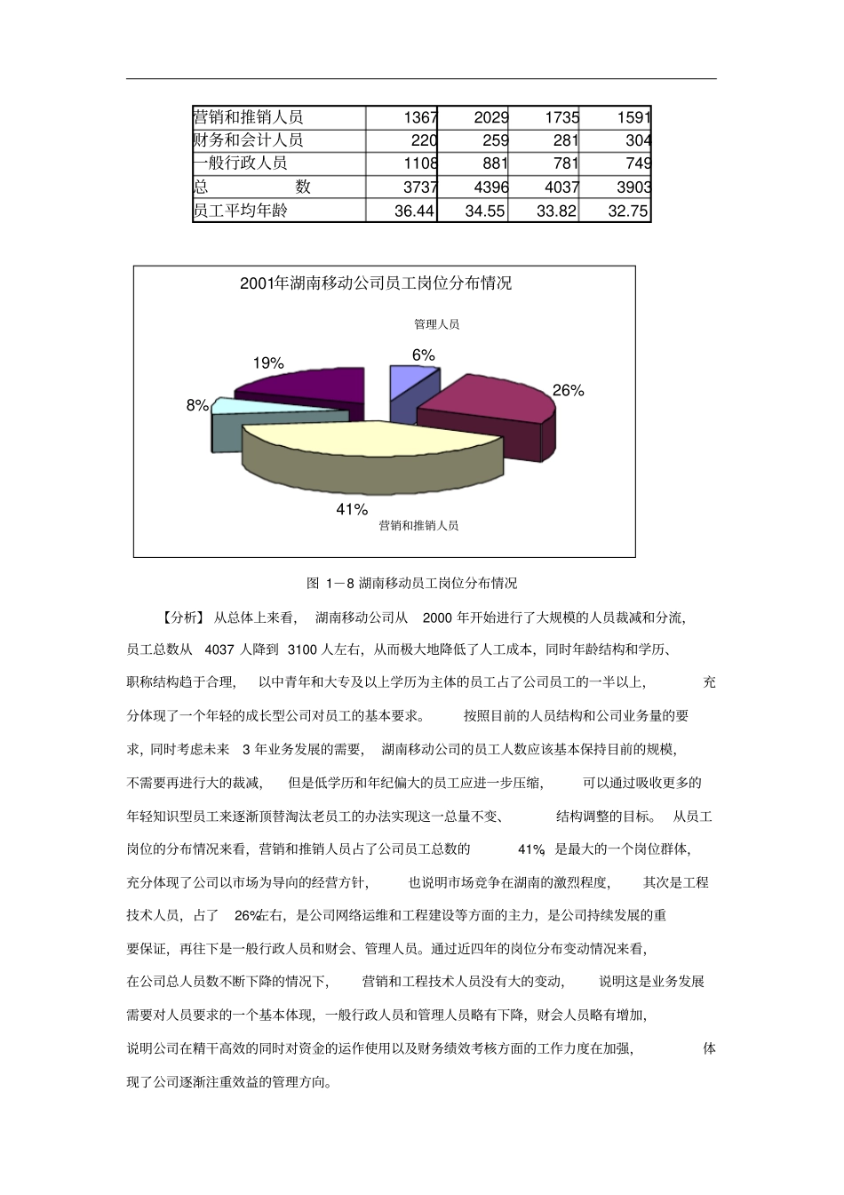 湖南移动通信公司人力资源现状与分析_第3页