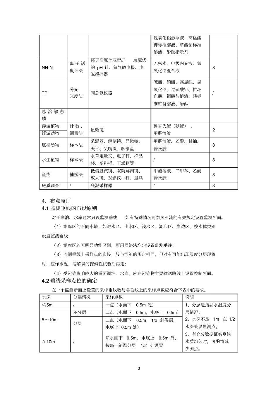 湖泊调查方案及要求_第3页