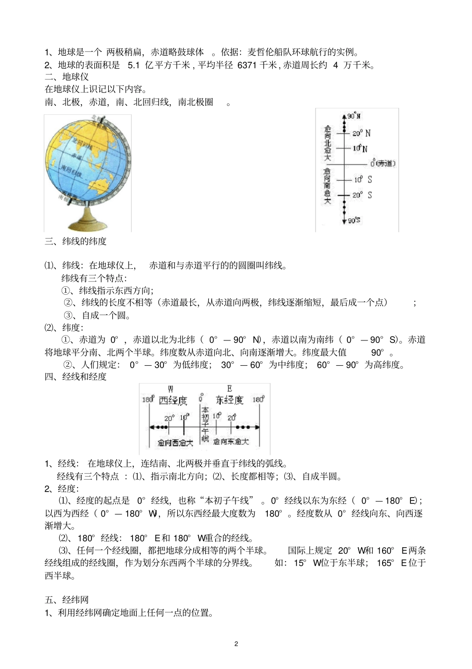 湘教版-初中地理会考知识点汇总_第2页