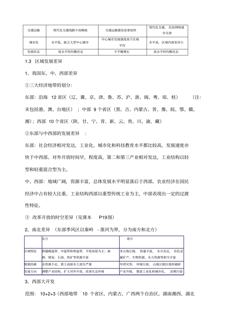 湘教版高中地理必修区域地理知识点_第2页